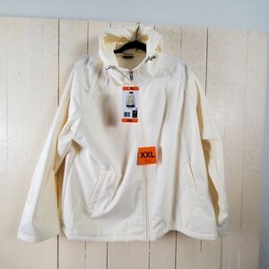 NWT Womens Off-White Hooded Jacket